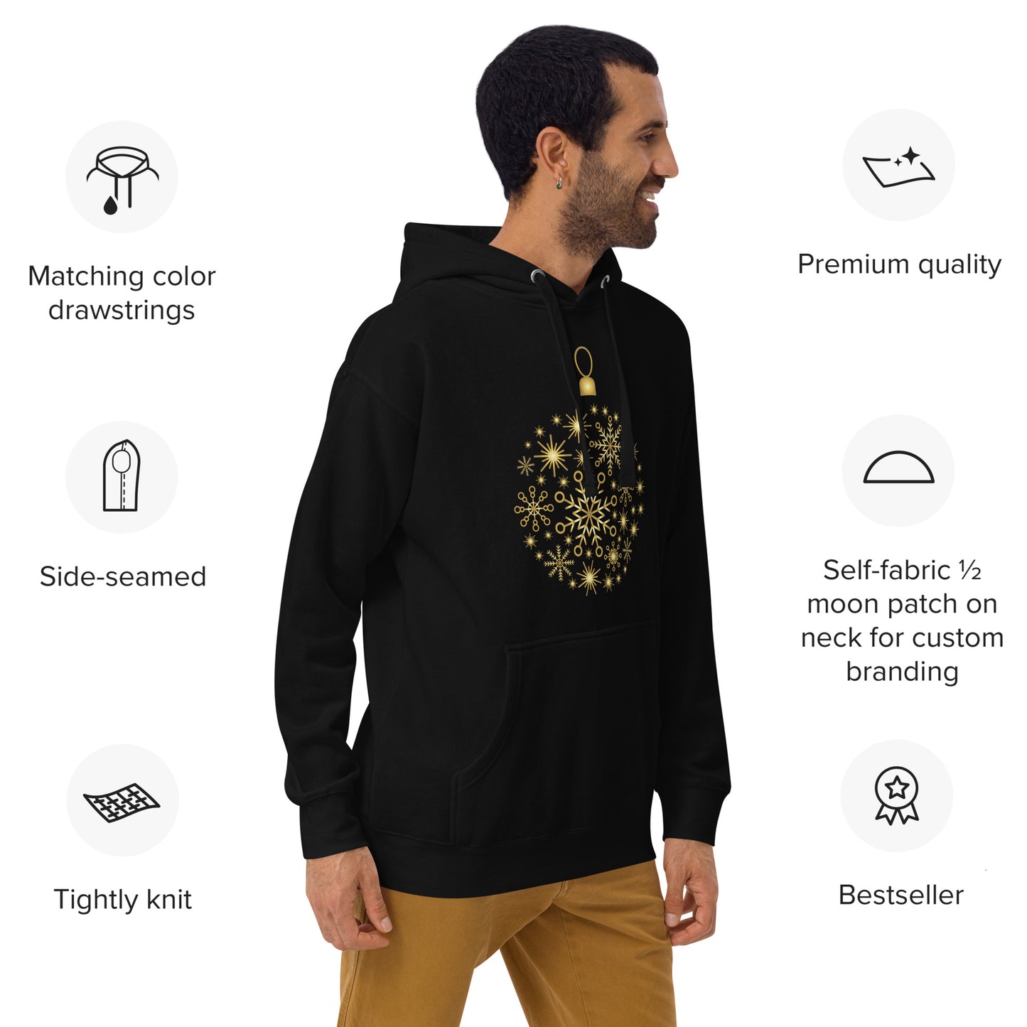 Golden Christmas Unisex Hoodie