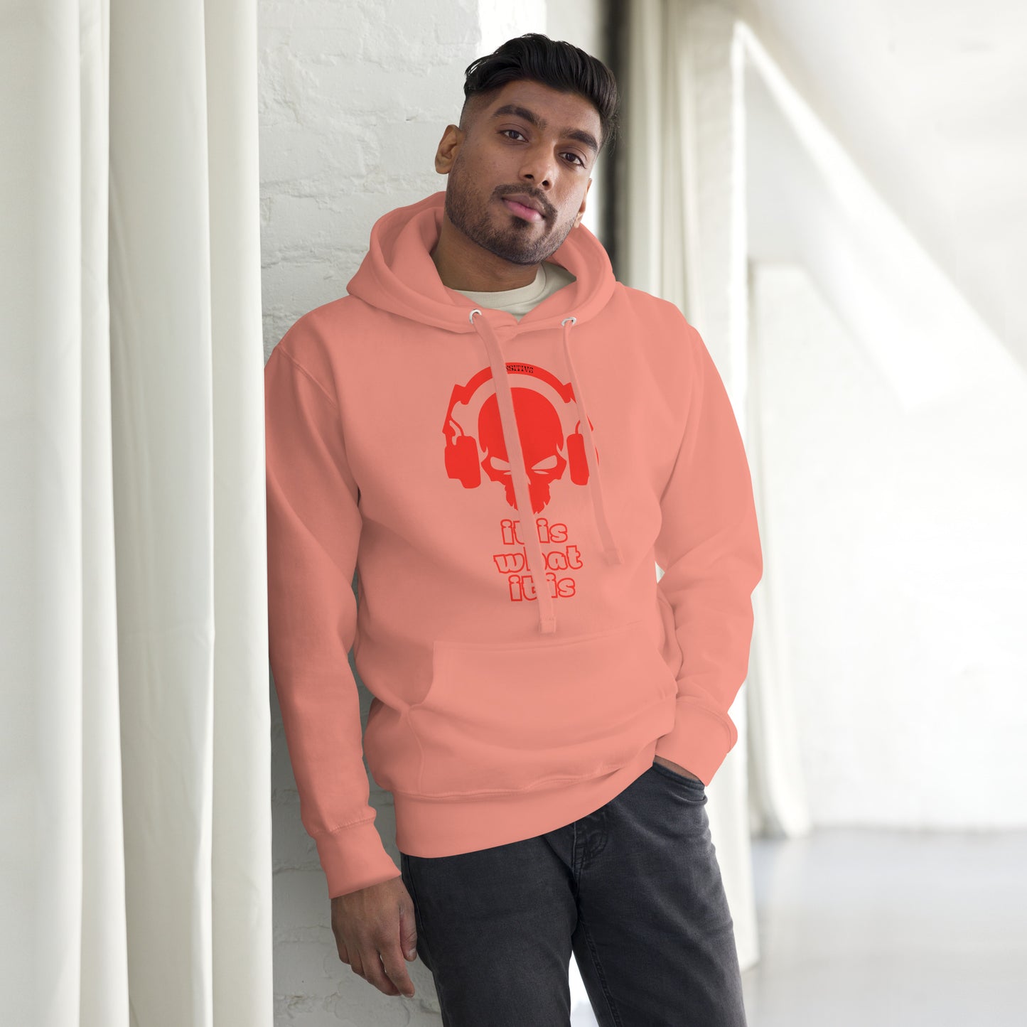 It Is What It Is Red Unisex Hoodie