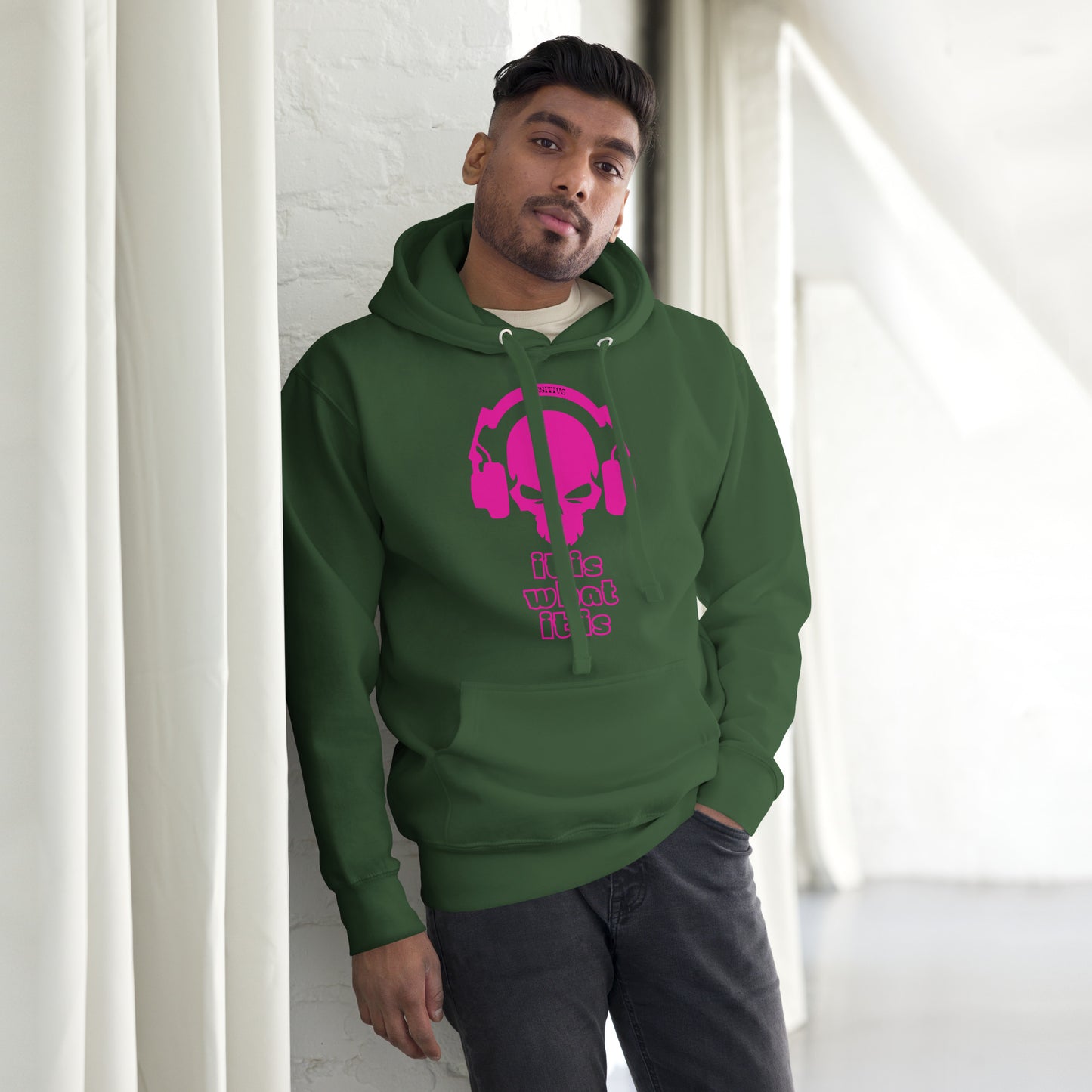 It Is What It Is Magenta Unisex Hoodie