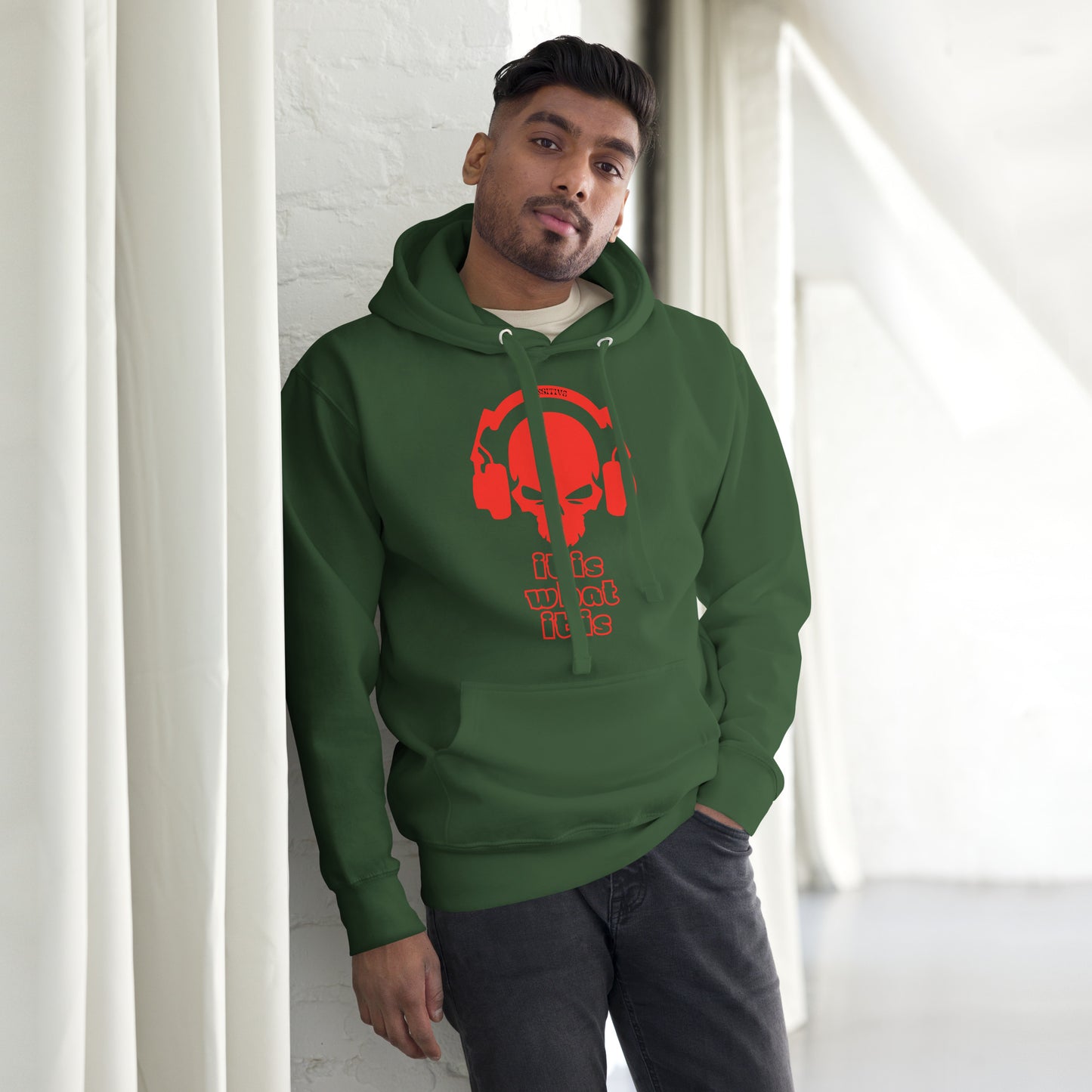 It Is What It Is Red Unisex Hoodie