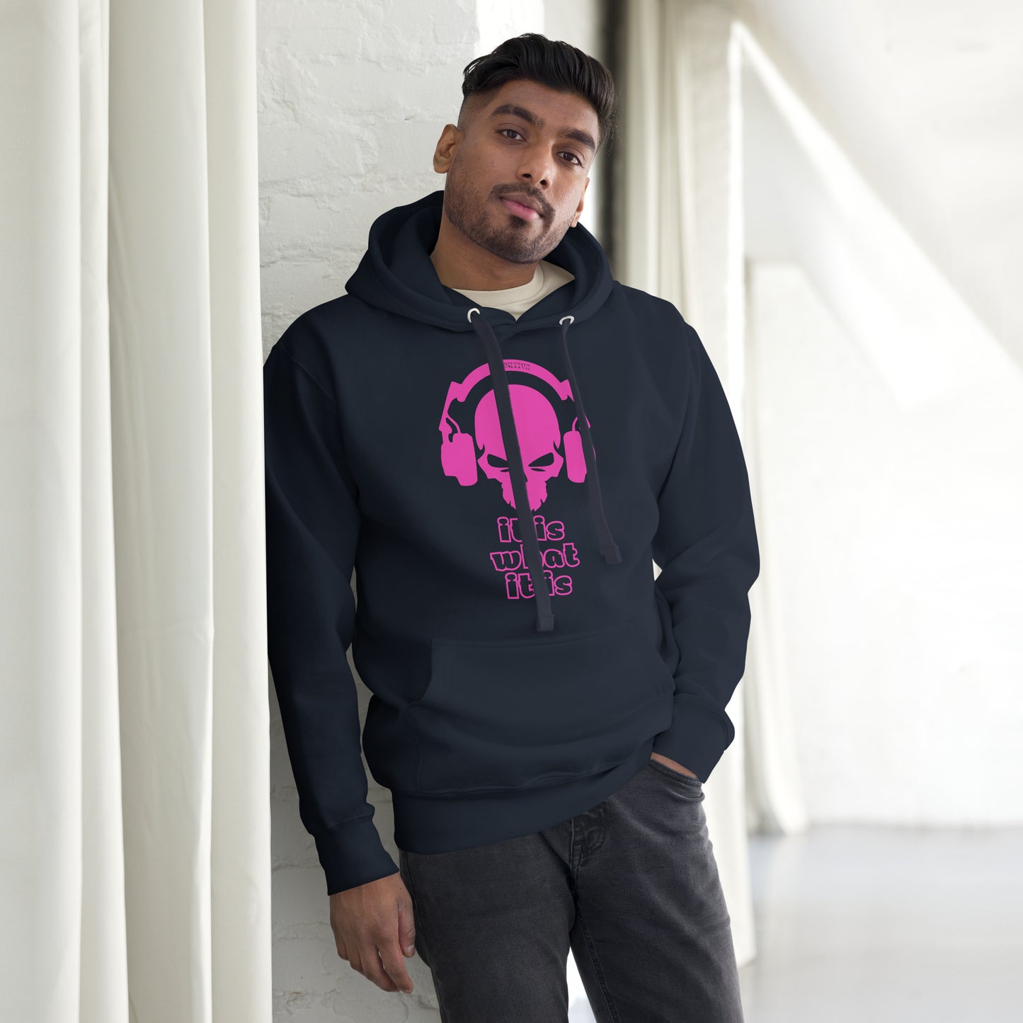 It Is What It Is Magenta Unisex Hoodie