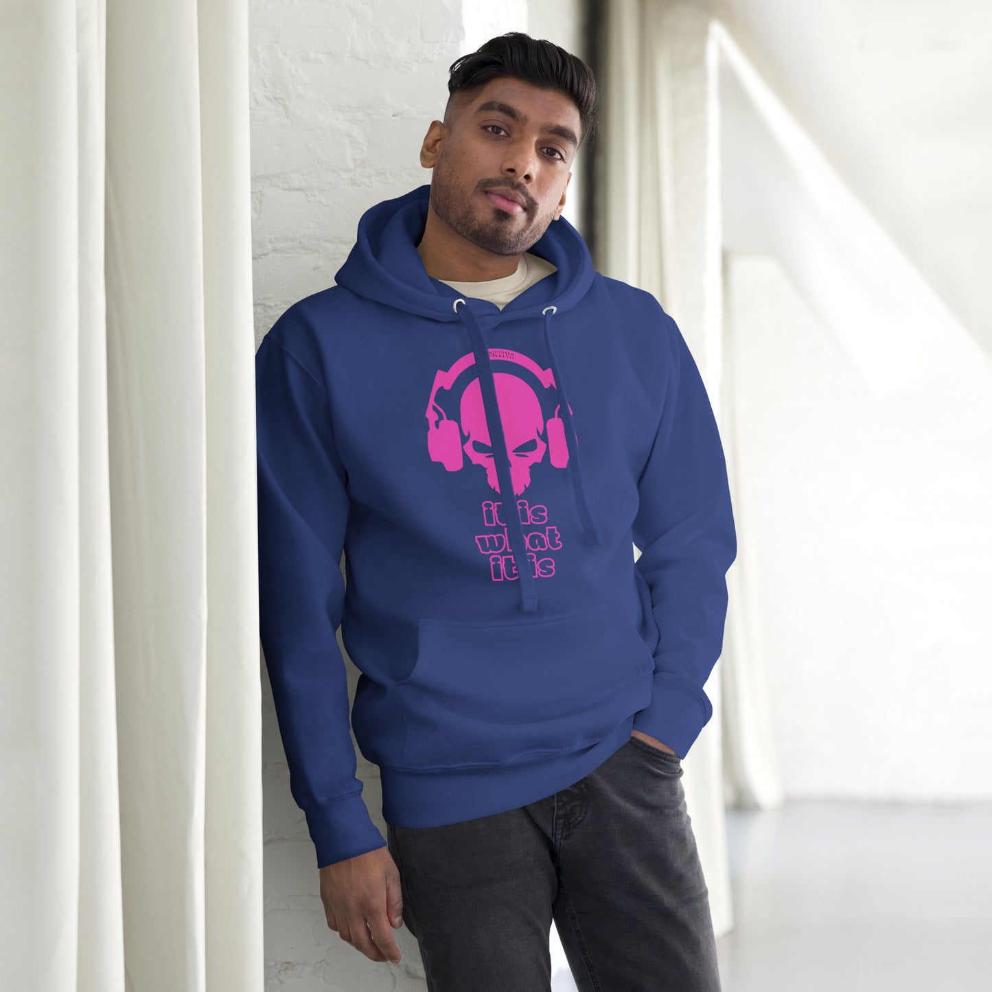 It Is What It Is Magenta Unisex Hoodie