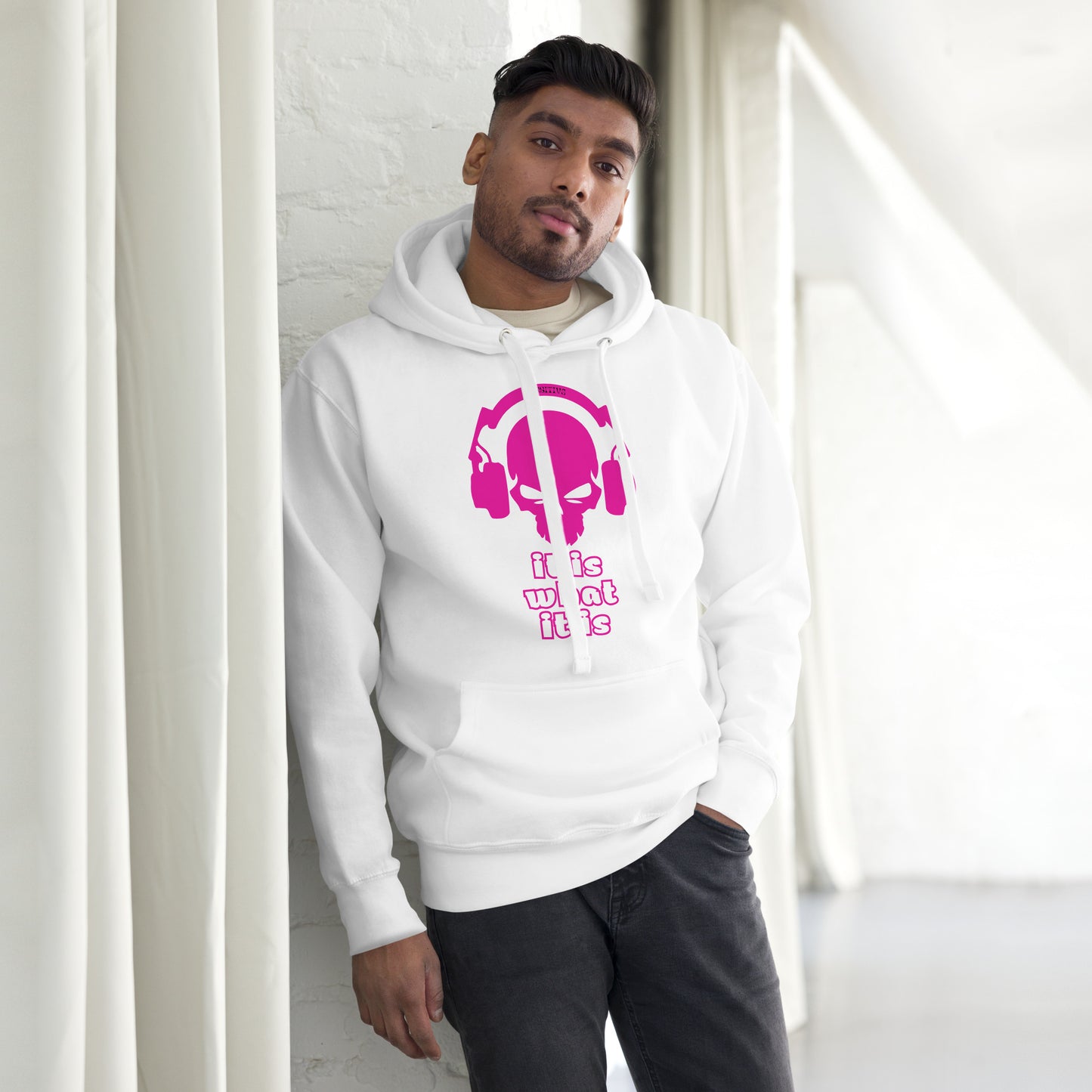 It Is What It Is Magenta Unisex Hoodie