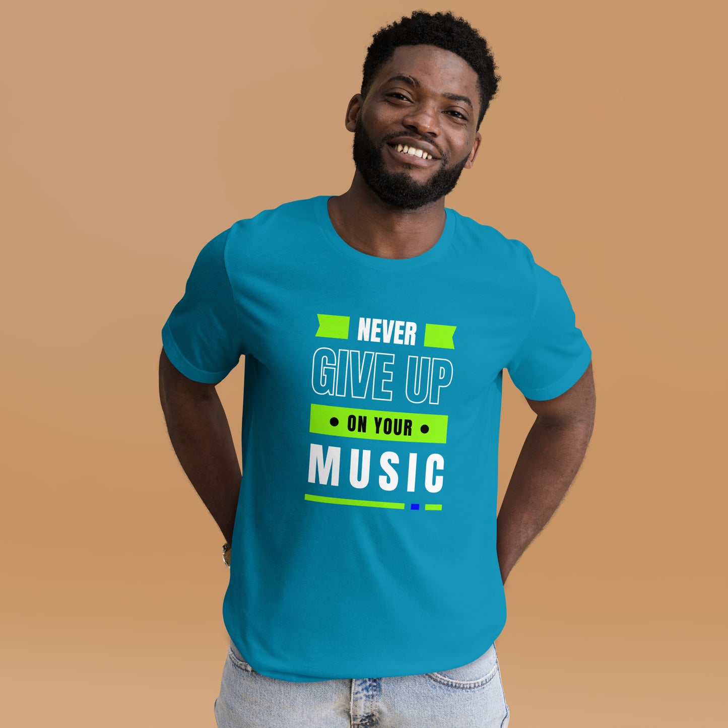 Never Give Up Music Unisex t-shirt