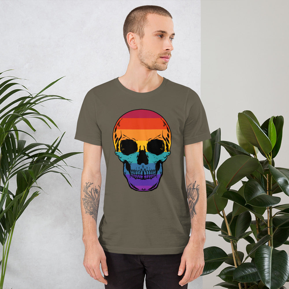 Rainbow Skull Unisex t-shirt