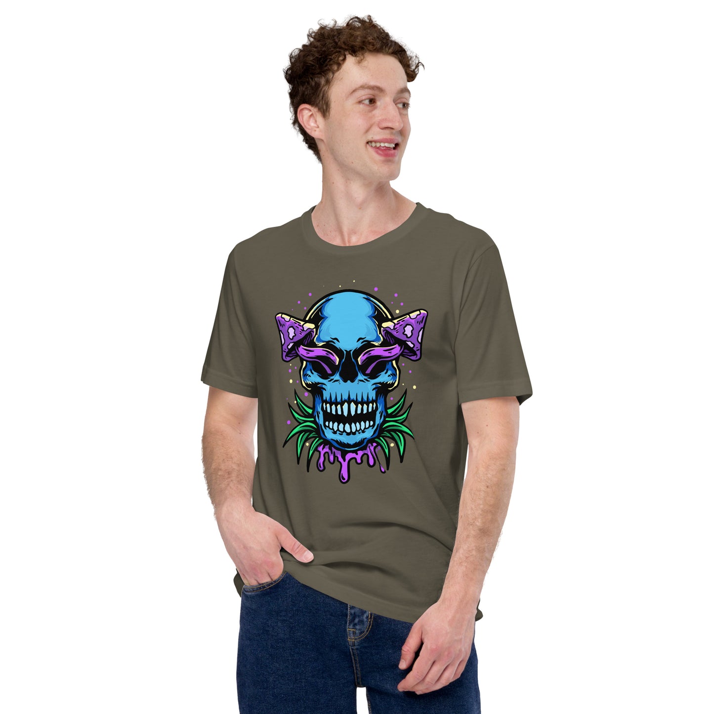 Skull Mushrooms Unisex t-shirt