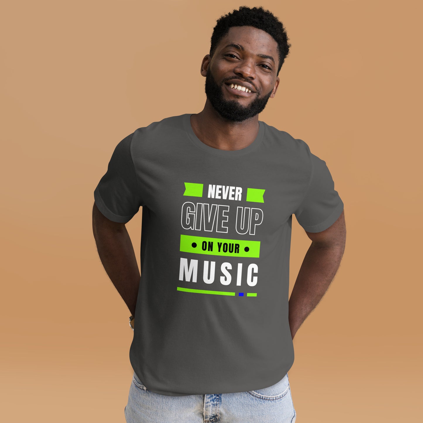 Never Give Up Music Unisex t-shirt