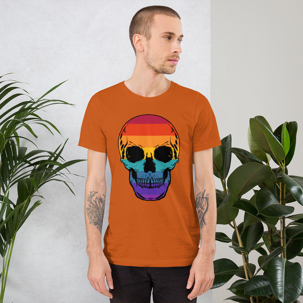 Rainbow Skull Unisex t-shirt