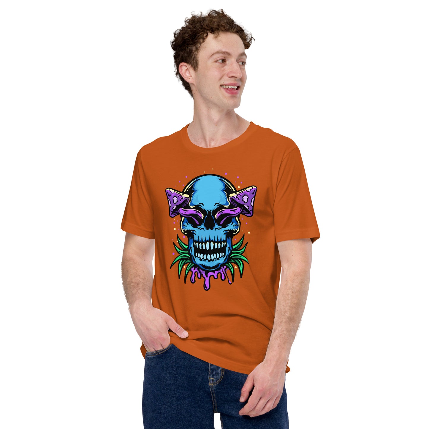 Skull Mushrooms Unisex t-shirt