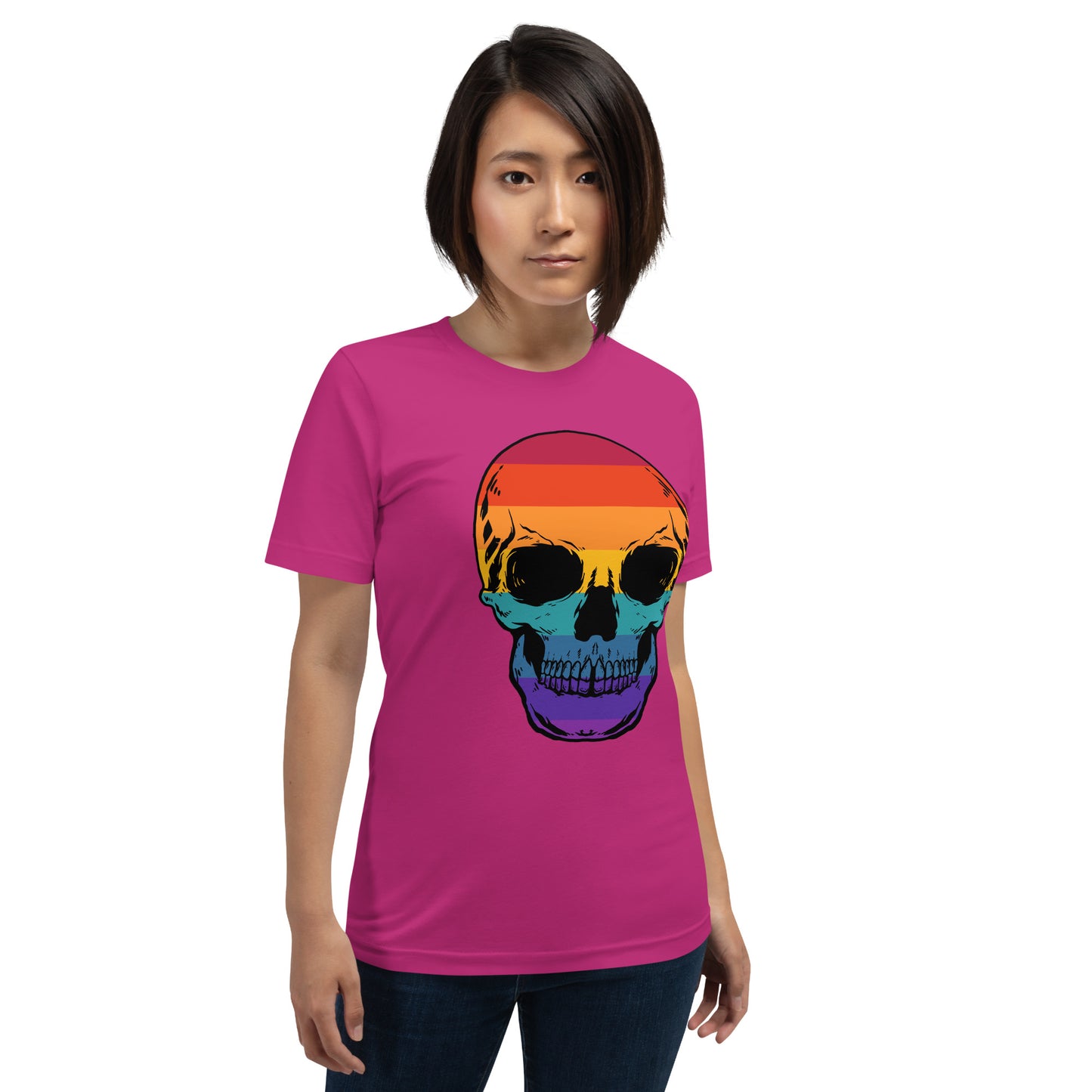 Rainbow Skull Unisex t-shirt