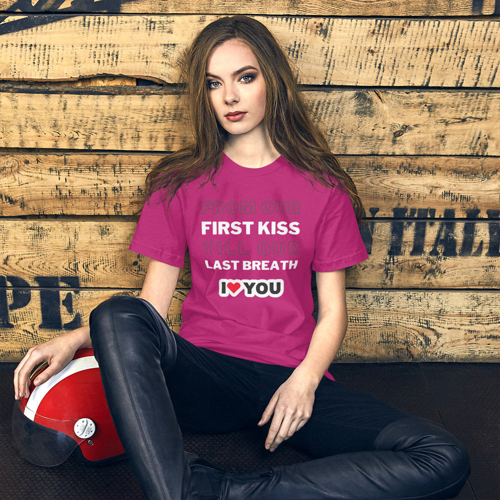 First Kiss Unisex t-shirt