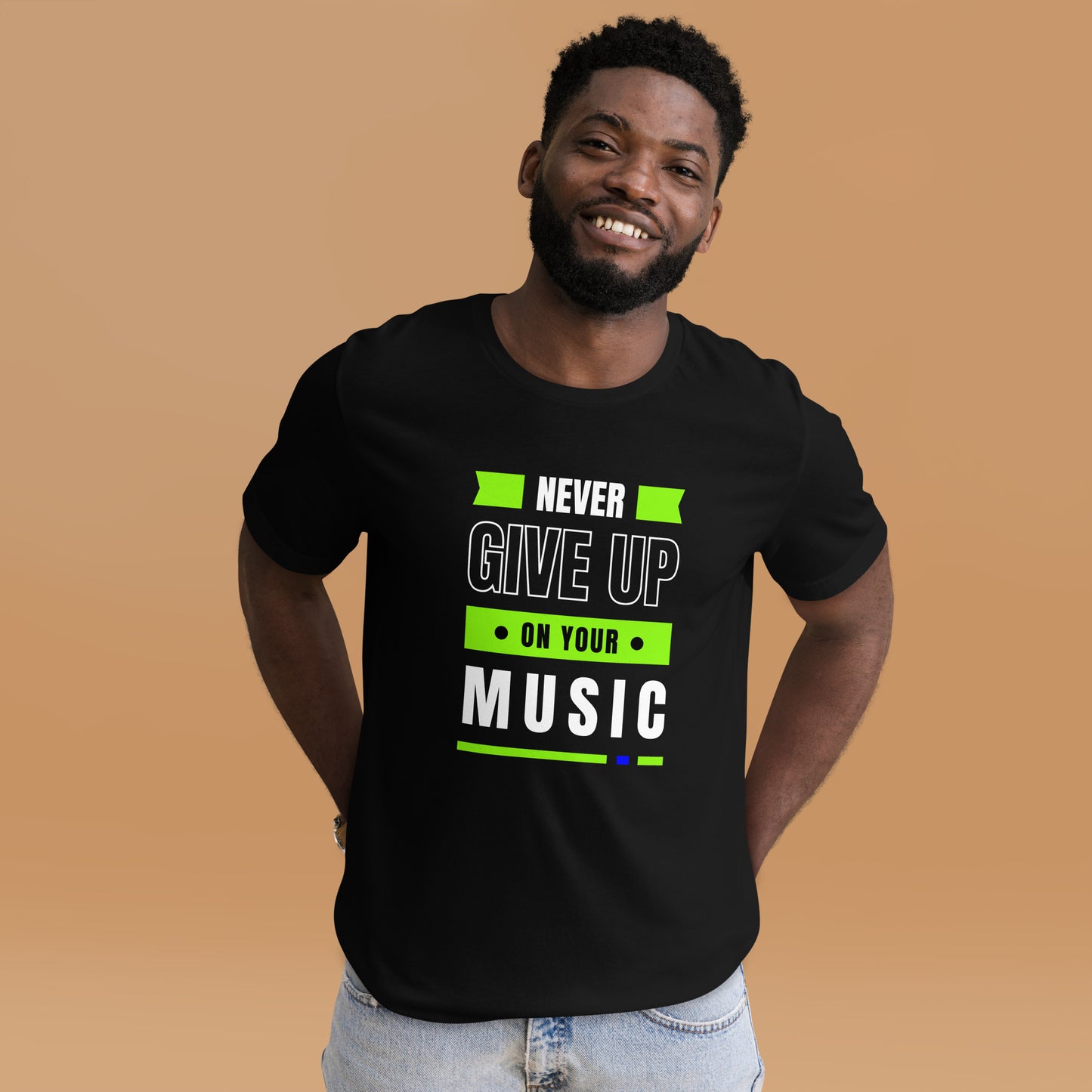 Never Give Up Music Unisex t-shirt