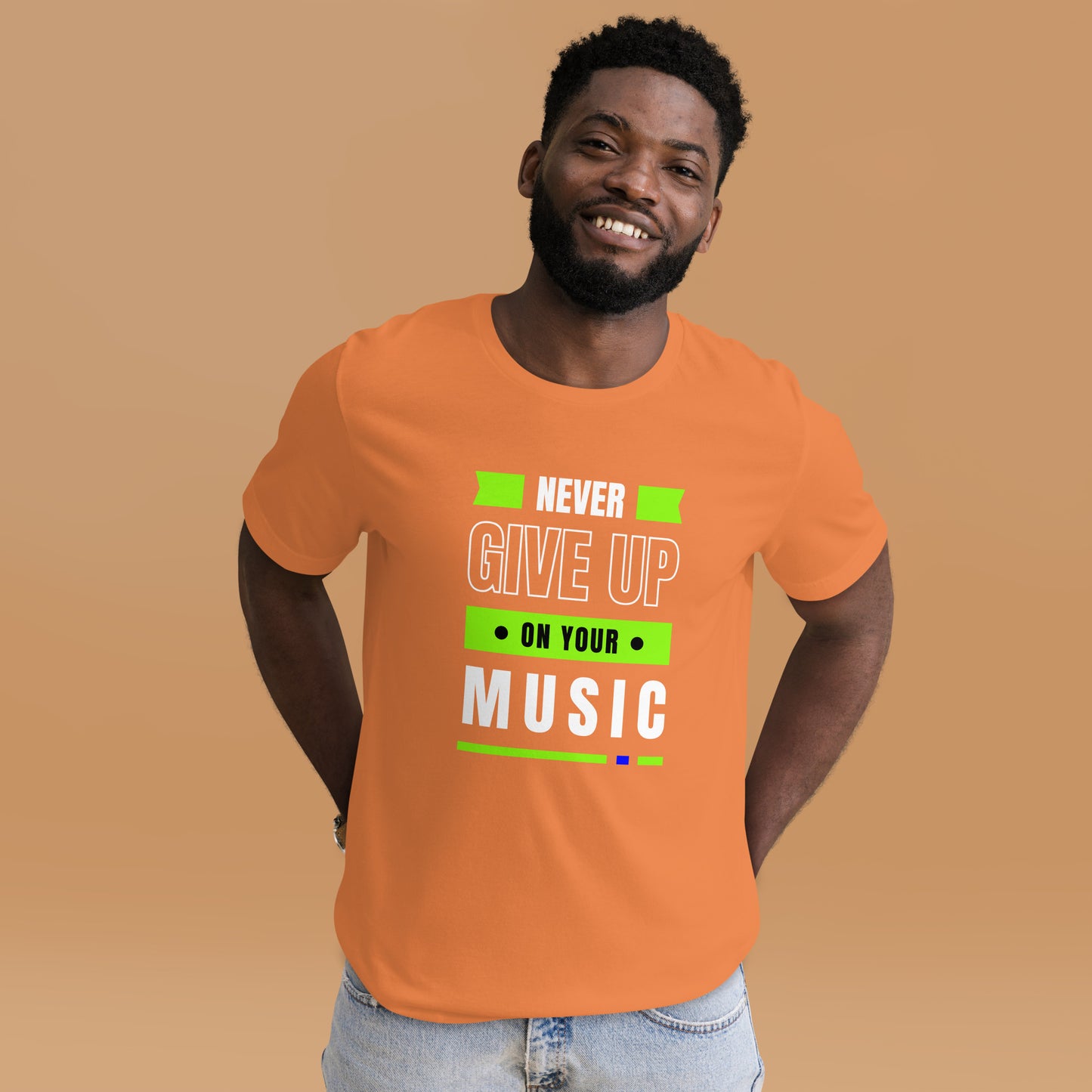 Never Give Up Music Unisex t-shirt