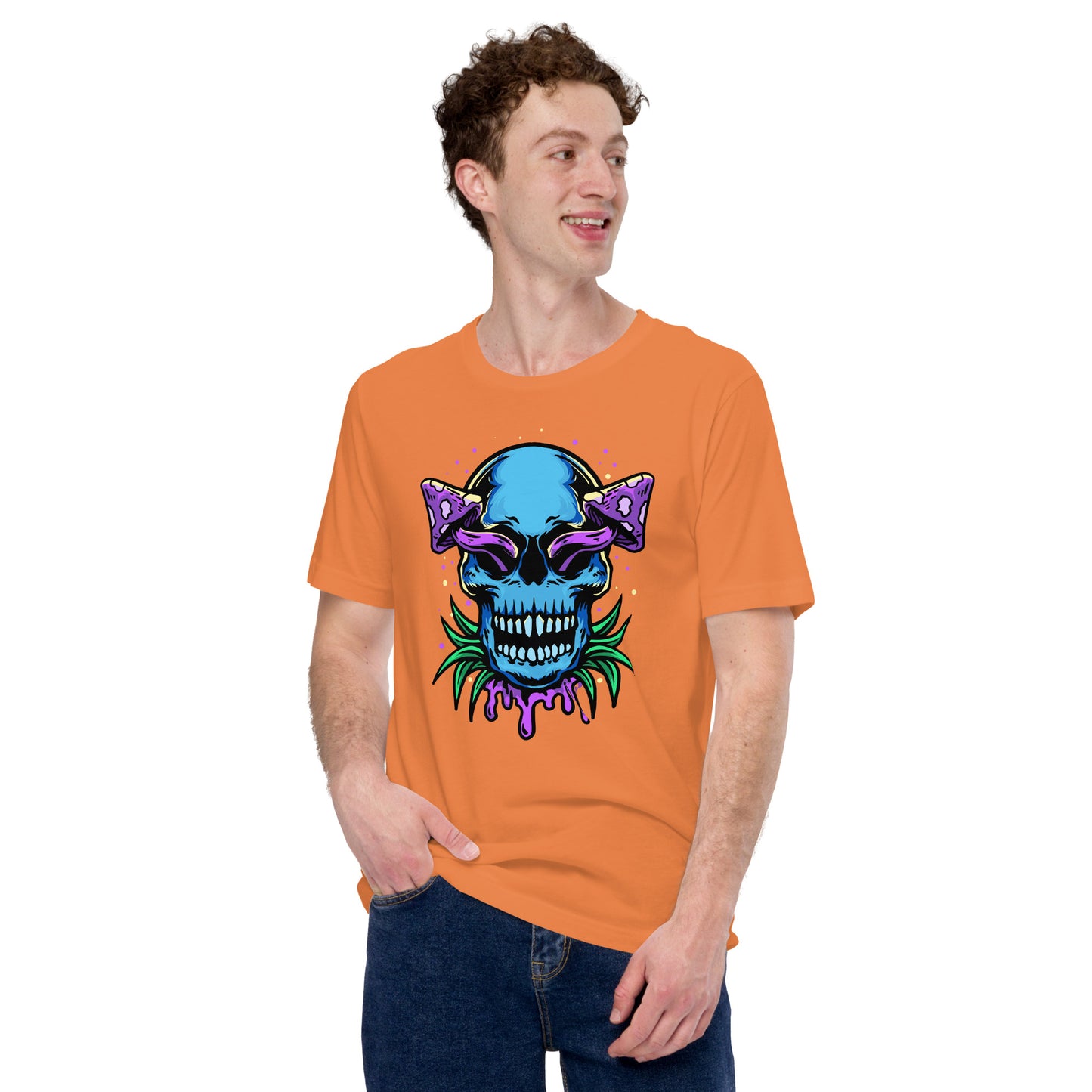 Skull Mushrooms Unisex t-shirt