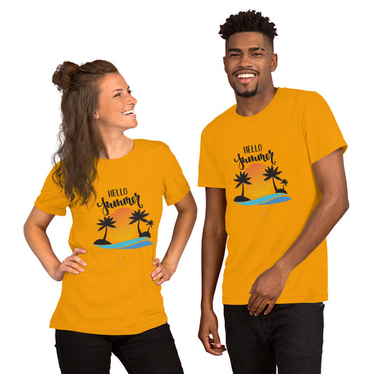 Hello Summer Unisex t-shirt