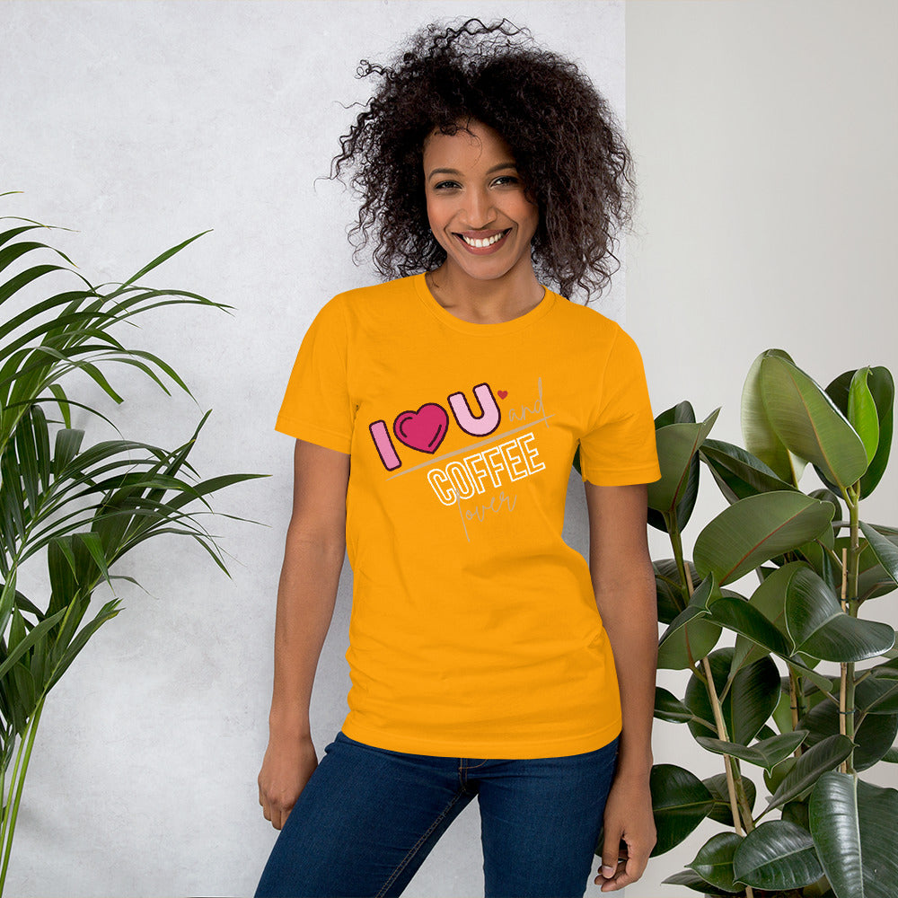 I Love You & Coffee Unisex t-shirt