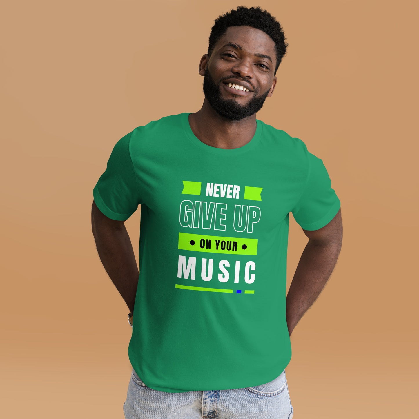 Never Give Up Music Unisex t-shirt