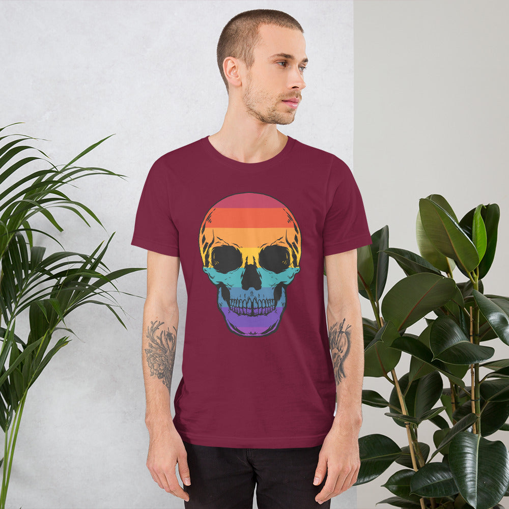 Rainbow Skull Unisex t-shirt