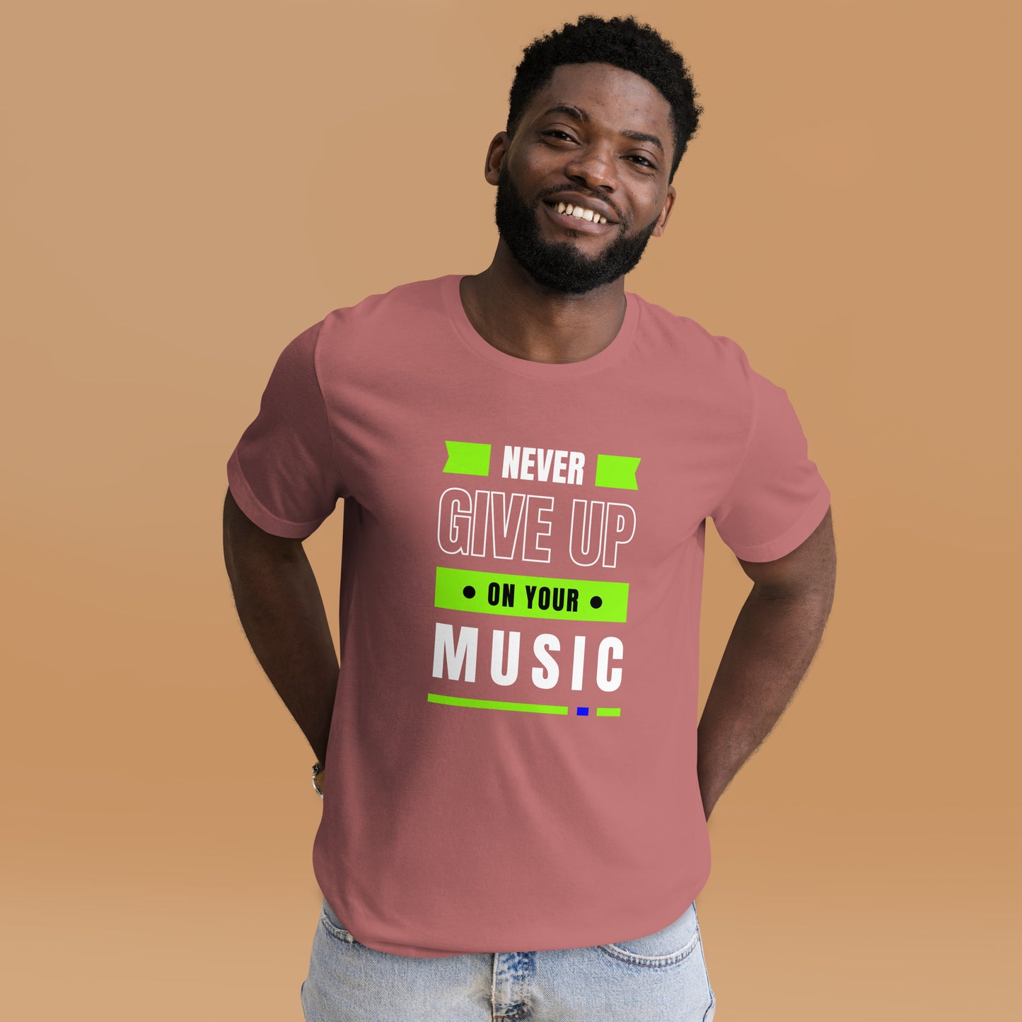 Never Give Up Music Unisex t-shirt