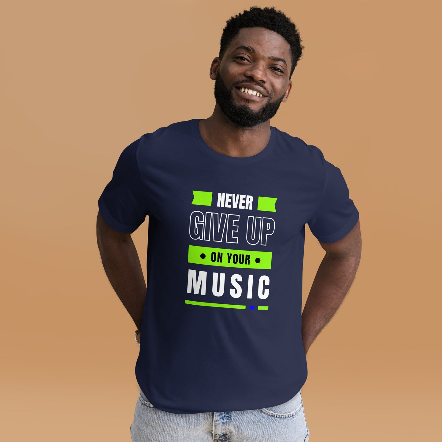 Never Give Up Music Unisex t-shirt