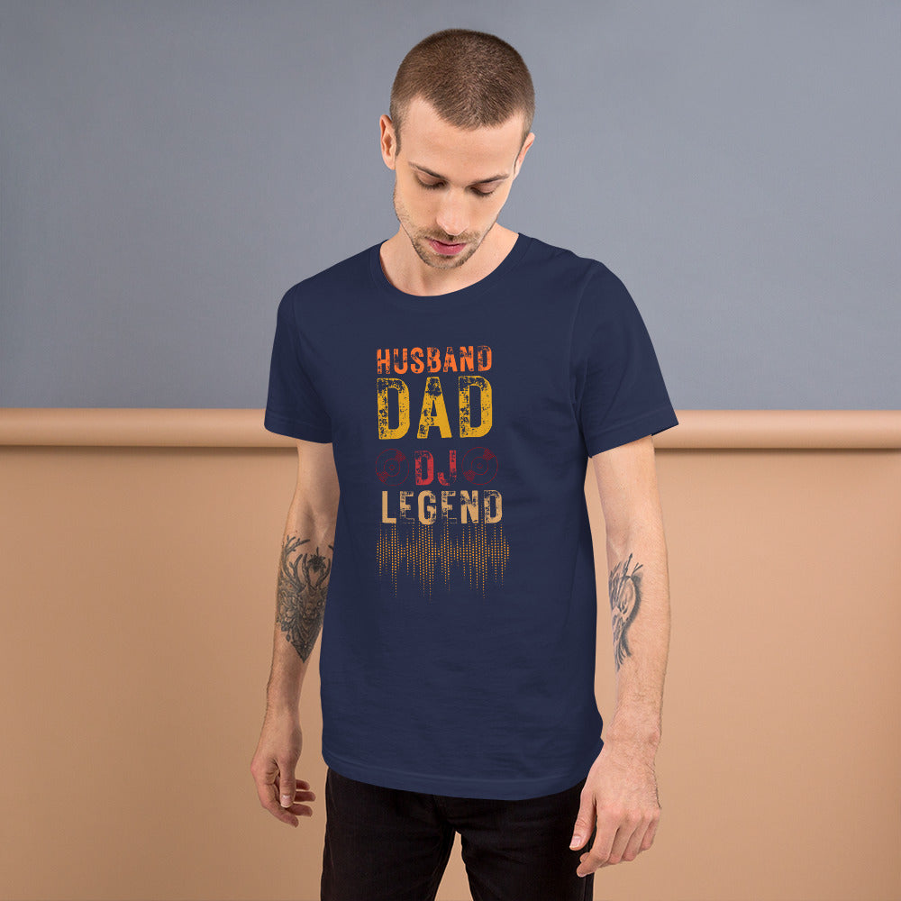 Husband,Dad,Dj,Legend 2 Unisex t-shirt