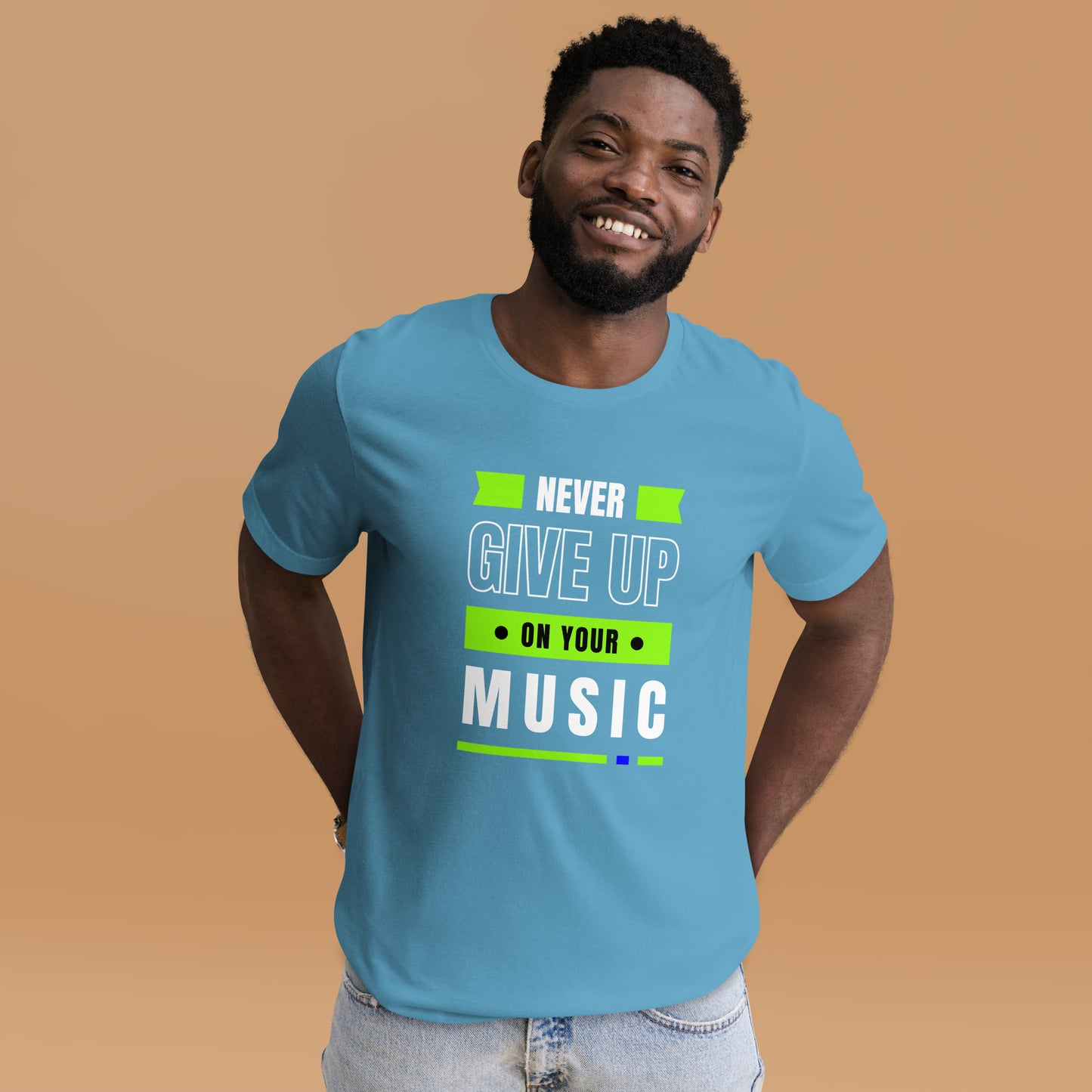 Never Give Up Music Unisex t-shirt