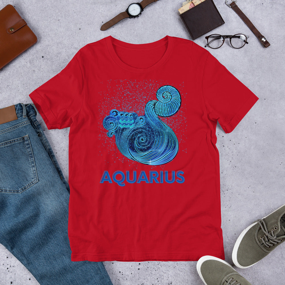 Zodiac Aquarius Unisex t-shirt