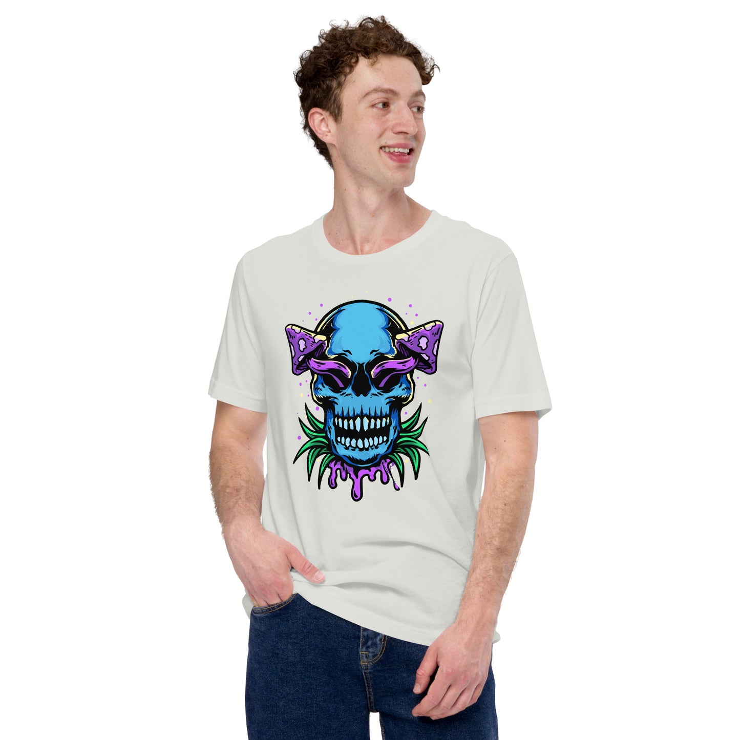 Skull Mushrooms Unisex t-shirt