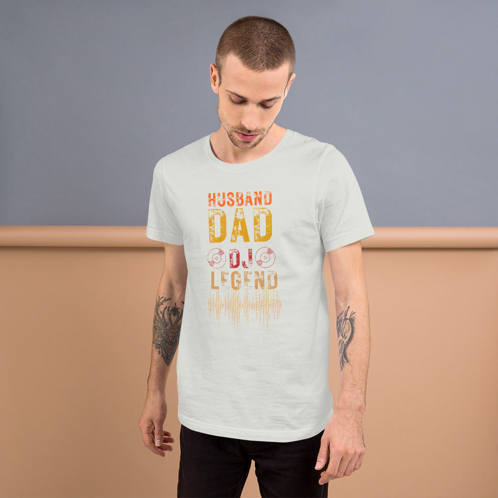 Husband,Dad,Dj,Legend 2 Unisex t-shirt