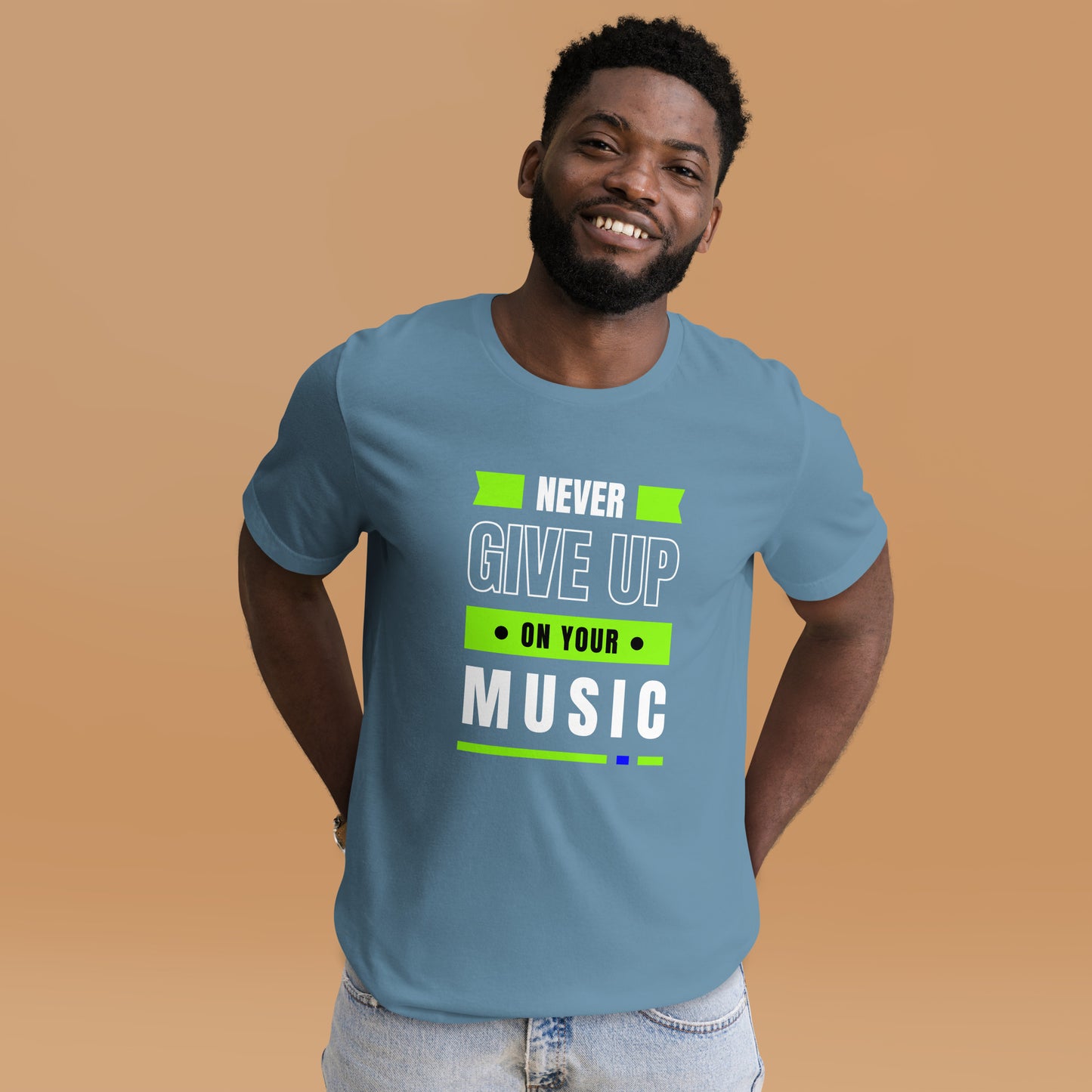 Never Give Up Music Unisex t-shirt