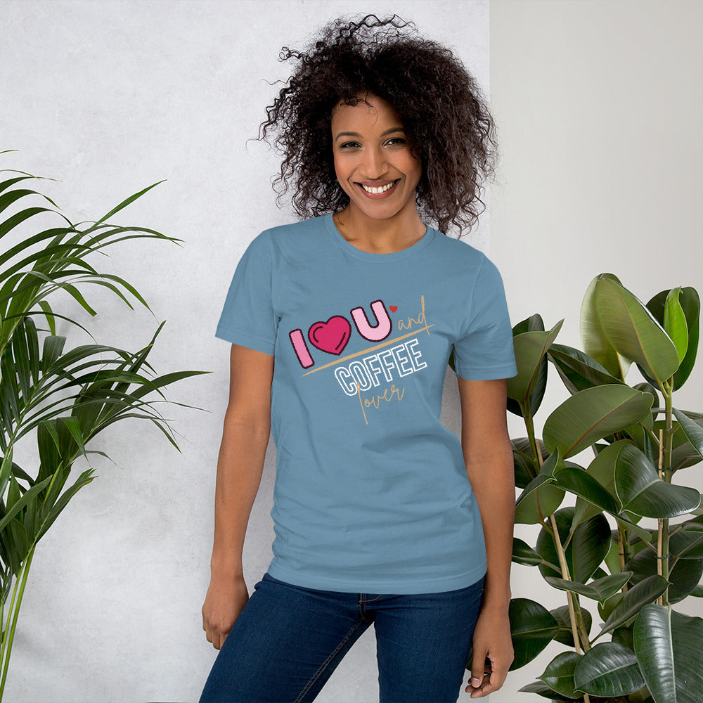 I Love You & Coffee Unisex t-shirt