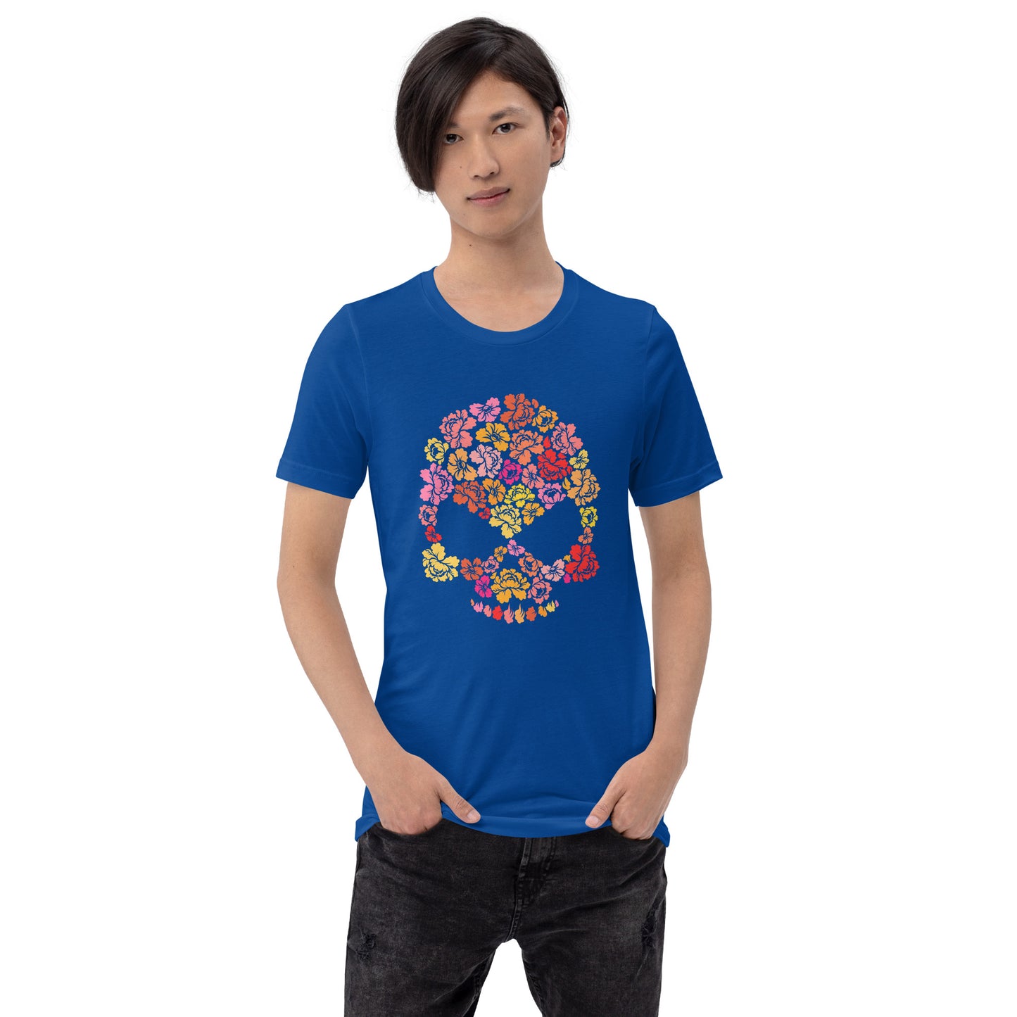 Skull Flowers Unisex t-shirt