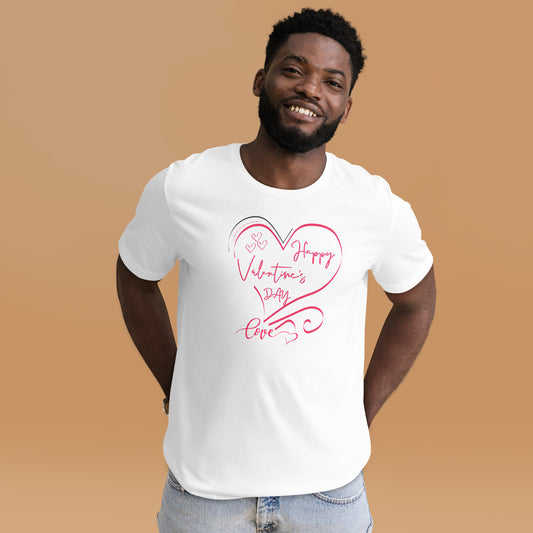 Happy Valentine's Day 3 Unisex t-shirt