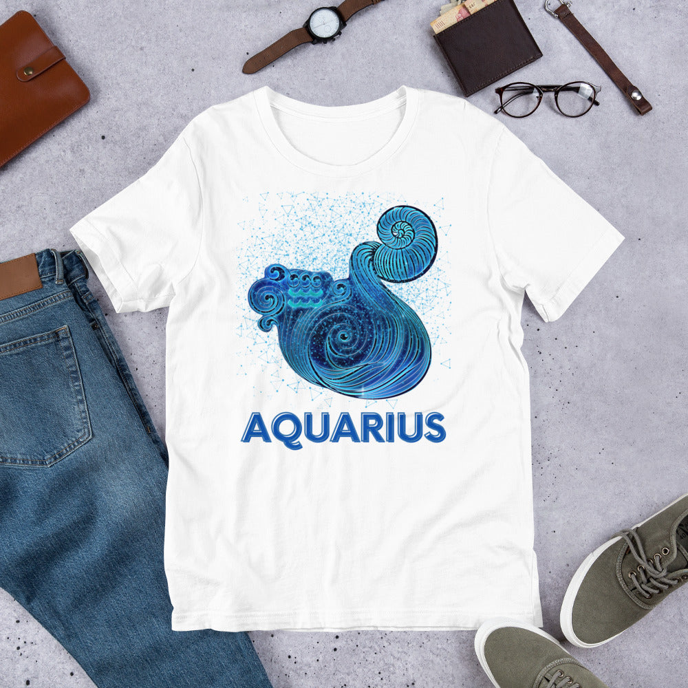 Zodiac Aquarius Unisex t-shirt