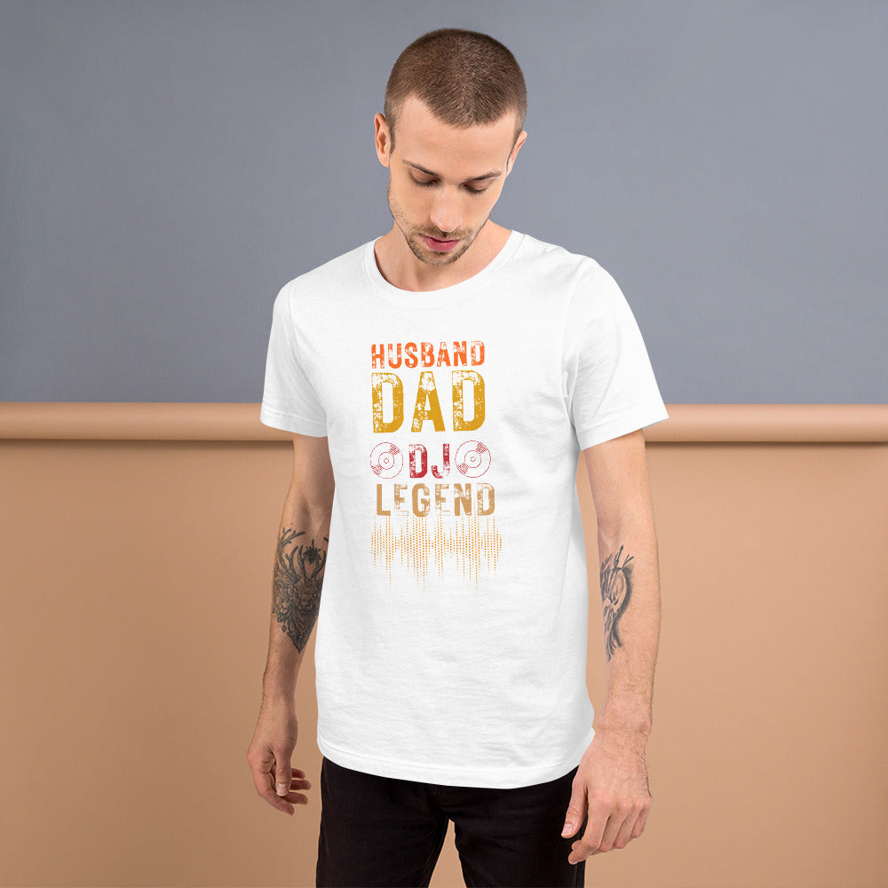 Husband,Dad,Dj,Legend 2 Unisex t-shirt