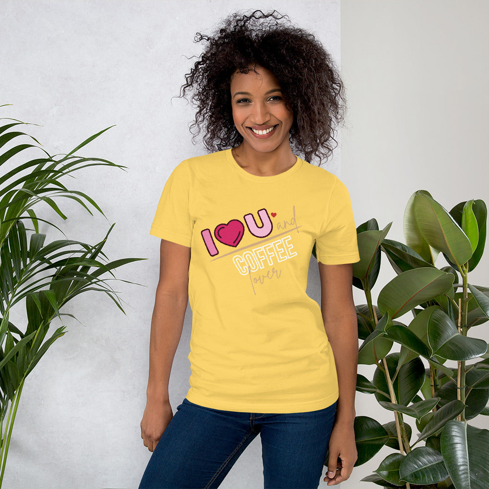 I Love You & Coffee Unisex t-shirt