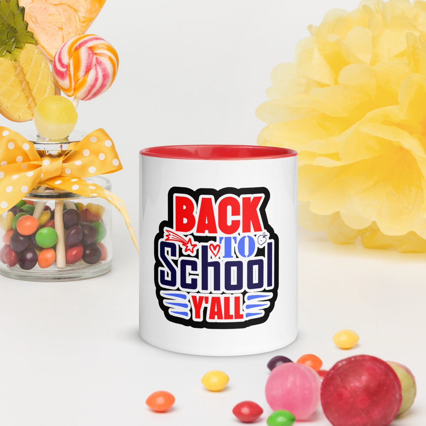 Back To School 4 Mug with Color Inside