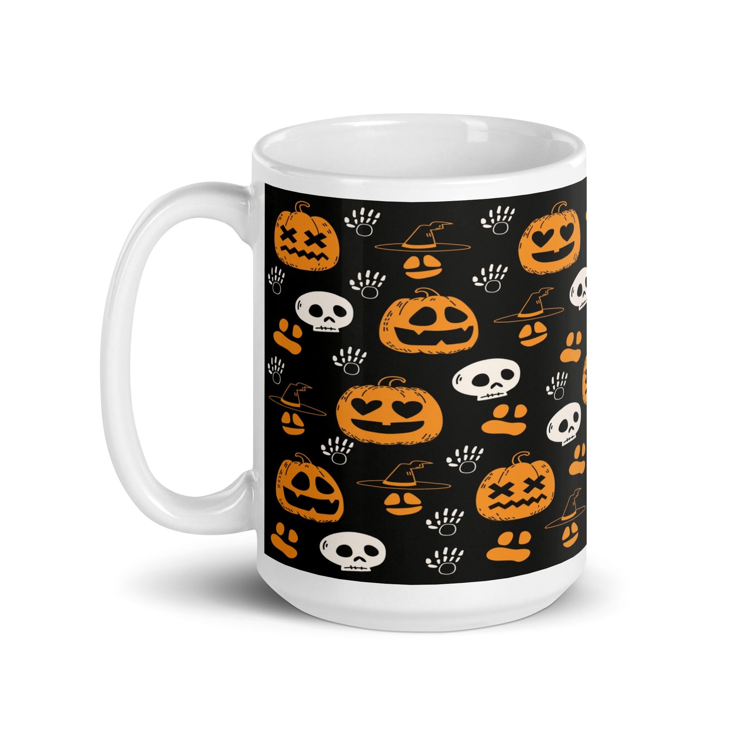 Halloween Fun White glossy mug